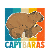 Capybara Capybara Rodent Retro