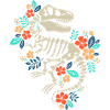 Blumen-Dinosaurier-Fossil