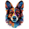 Walijski Corgi kolorowy