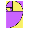 Golden ratio spiral