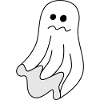 Cute, anxious ghost