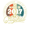 Calendrier d’anniversaire rétro 2017