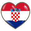 Croatia heart flag