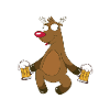 Hirsch Prost Party Cartoon Bierzelt