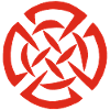 Red Celtic graffiti
