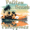 Philippines Paliton Beach Sunset Grunge