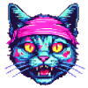 8-bit Zombie Cat