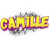 Camille benutzerdefinierter Name Comic-Stil Pop-Art,