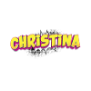 Christina benutzerdefinierter Name Comic-Stil Pop-Art,