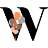 Letter w birthday balloon