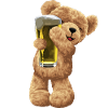 Bierliebendes Plüschbär Motiv Bierfreund