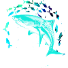 School of fish,fish,painting,graffiti,shark