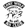 Motorcycle pattern - lone wolf