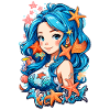 Blue Hair Mermaid