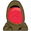 Gummy bear wears hoodie