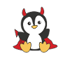 Penguin Happy Halloween Devil Costume