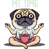 Me Time Mops Meditation Lustig