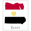 Flag of Egypt, Map