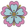 Cute Funky Hippie Boho Flower
