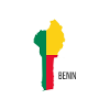 Benin Flag, Map