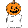 Funny Pumpkin Halloween Ghost
