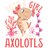 Salamandre amphibienne Fille Cadeau Axolotl