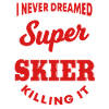 Lustige Skifahrer Geschenkidee