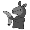 Lama mit Banane