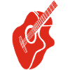 red guitar