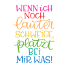 Lauter Schweigen Regenbogen