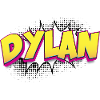 Dylan Custom Name Comic Book Style Pop Art, Dylan