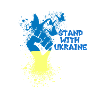 Stand with Ukraine, Ukraine, Graffiti