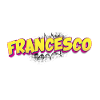 Francesco benutzerdefinierter Name Comic-Stil Pop-Art,
