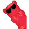 Gummy bears with sunglasses