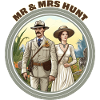 Mr. & Mrs. Hunt honeymooning.