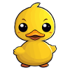 Gelbe Gummiente Badeente