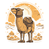 Kamel Retro Großkamel Ägypten