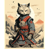 Guerrier chat japonais