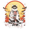 Japanese Cat Warrior