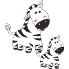 zebra mutter und kind
