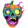Zombie Halloween Pumpkin