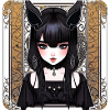 Mysterious Cool Gothic Girl