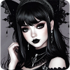 Cute gothic girl