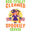 Boo-tifully Cleaned Spookily Served Halloween
