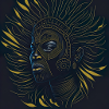 Afrikanische Frau Vector