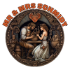 Mr. & Mrs. Schmidt honeymooning.