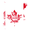 MOOSE CANADA FLAG HOLIDAY