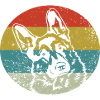 Schäferhund Hund Retro