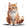 Cute red kitty