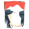 Japanische Rote Sonne: Chillender Panda